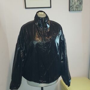 JoyLab Shiny Black Puffer Jacket